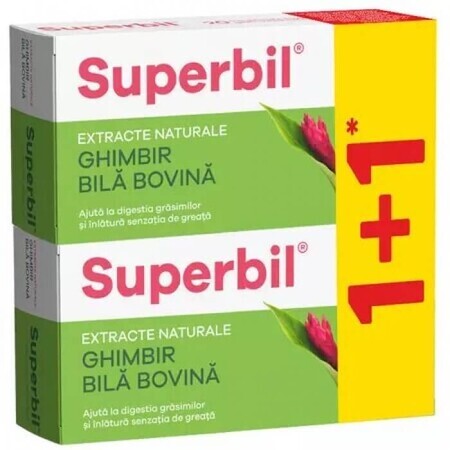 Superbil pack, 20 tablets + 20 tablets, Fiterman Pharma