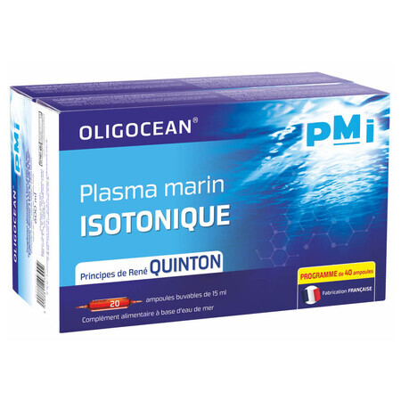 Quinton Isotonisches Plasma, 20 Fläschchen, Oligocean