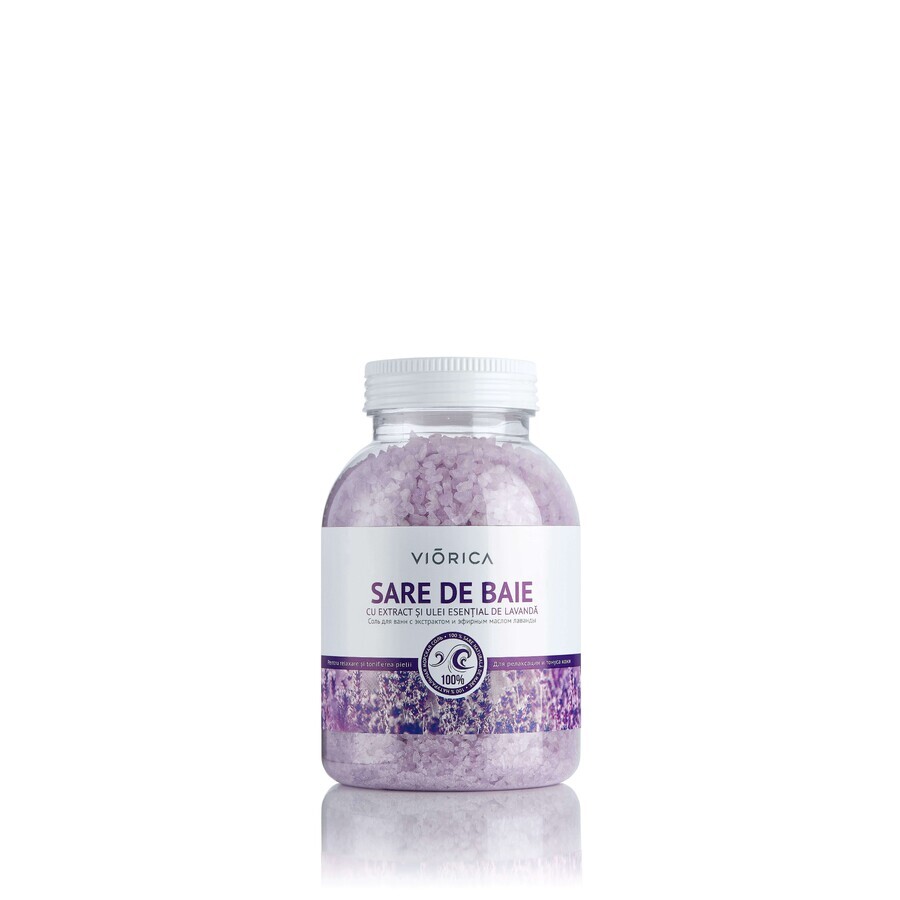 Sal de baño con lavanda, 1000 gr, Viorica