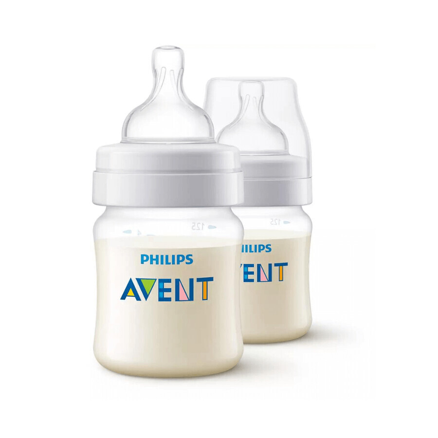 2er-Set Anti-Colic-Flaschen, 0 Monate+, 125 ml, Philips Avent