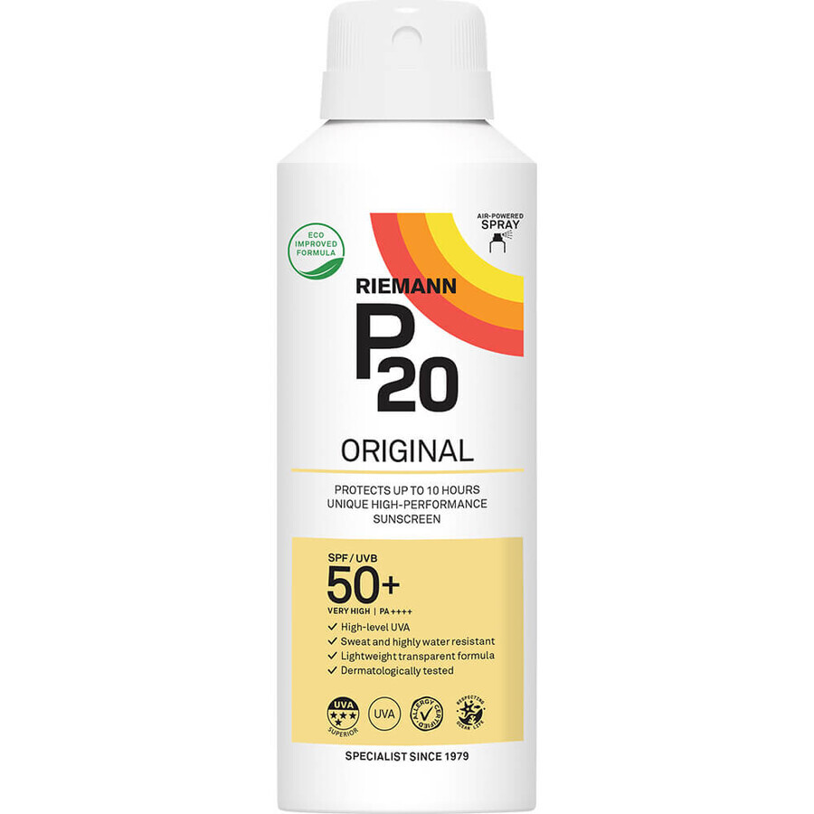 Spray con protezione solare SPF 50+ Original, 150 ml, Riemann P20