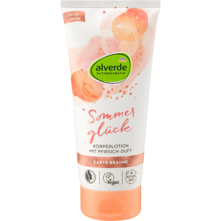 Alverde NATURKOSMETIK Loțiune de corp autobronzantă cu piersici, 200 ml