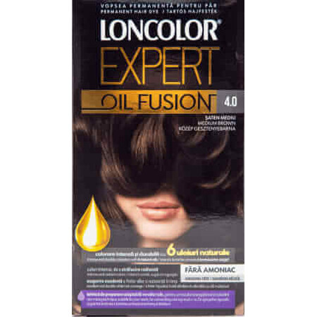 Loncolor Expert Coloración Sin Amoniaco Oil Fusion 4.0 Castaño Medio, 1 ud.