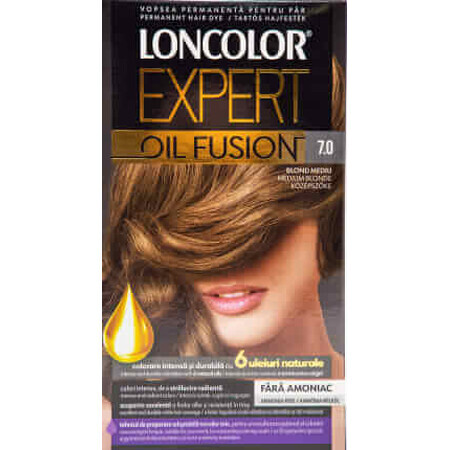 Loncolor Expert Teinture capillaire sans ammoniaque Oil Fusion 7.0 blond moyen, 1 pc