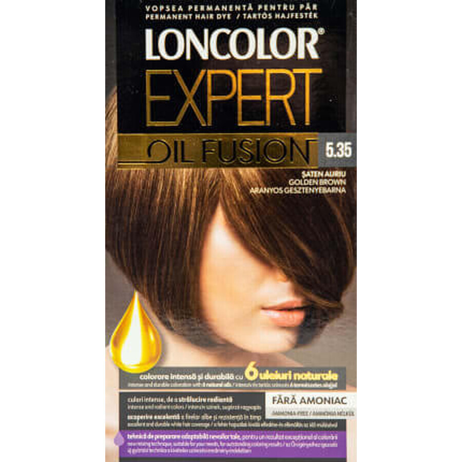 Loncolor Expert Tinte Sin Amoniaco Oil Fusion Castaño Dorado, 1 ud.