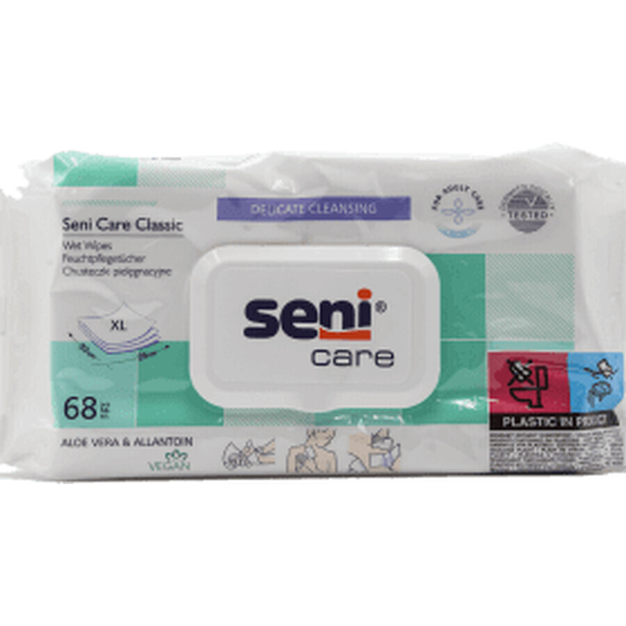 Seni Care Salviette intime umidificate, 68 pz