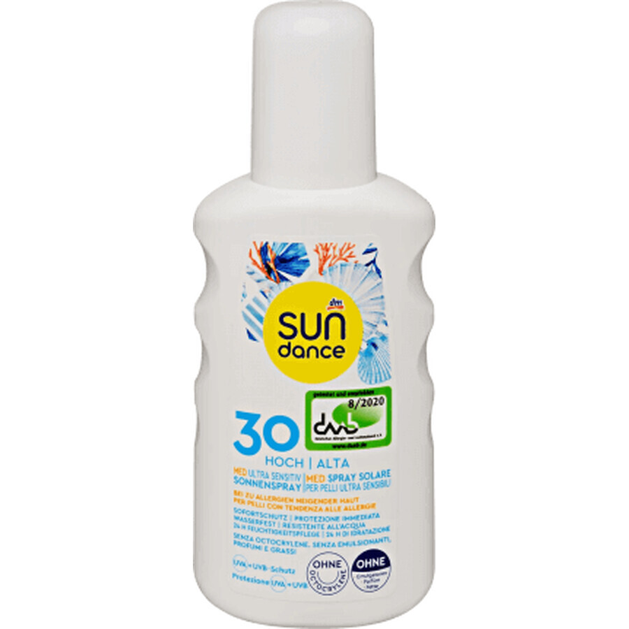 Spray solar Sundance Ultra Sensitive Med, 200 ml