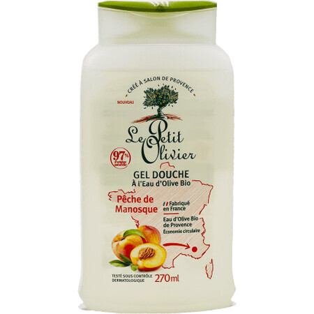 Le Petit Olivier Gel doccia alle pesche, 270 ml