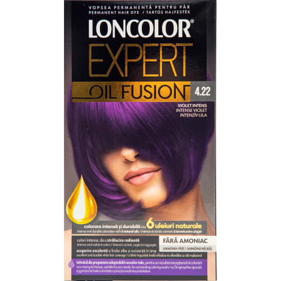 Loncolor Expert Teinture capillaire sans ammoniaque Oil Fusion 4.22 violet foncé, 1 pc