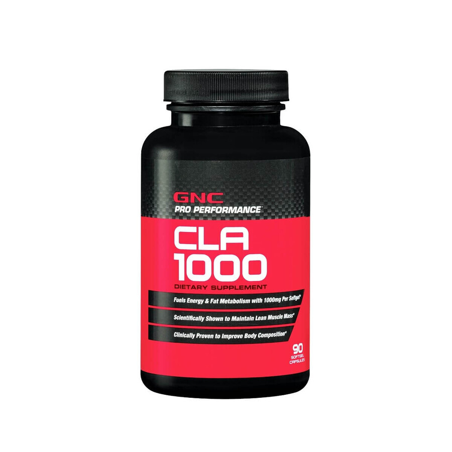 GNC Pro Performance® CLA 1000 mg, conjugado de ácido linoleico, 90 cps