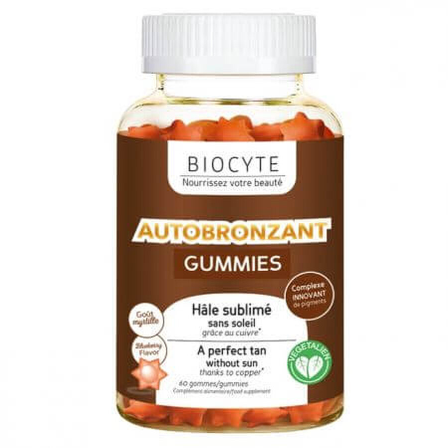 Gominolas autobronceadoras, 60 gominolas, Biocyte