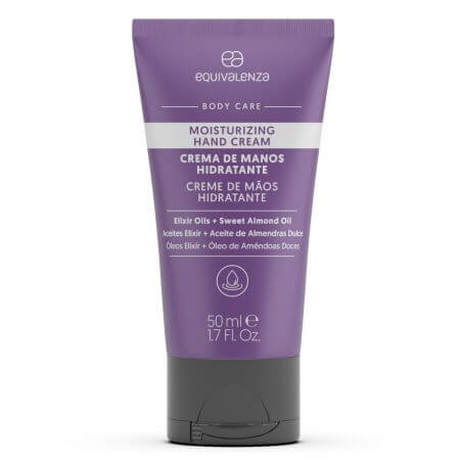 Crema de manos hidratante con aceite esencial, 50 ml, Equivalenza