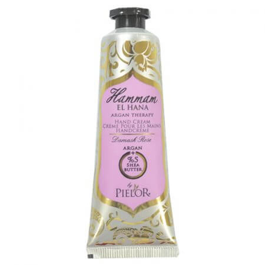 Crema de Manos Rosa Damascena, 30 ml, Pielor Hammam