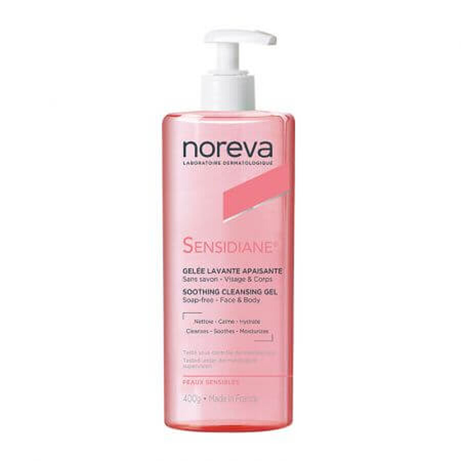 Noreva Sensidiane Gel Limpiador Calmante, 400 ml