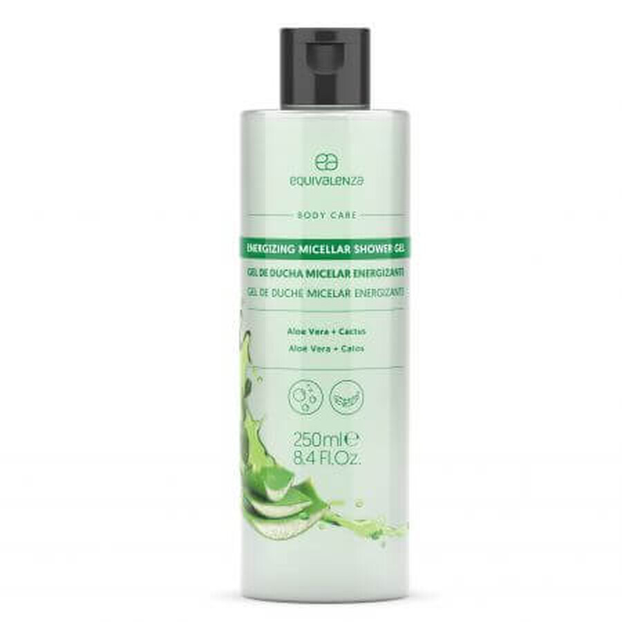 Gel douche micellaire énergisant à l'aloe vera, 250 ml, Equivalenza