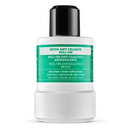 Recambio roll-on anticelulítico con aloe vera, cafeína y extracto de té verde Detox, 75 ml, Equivalenza