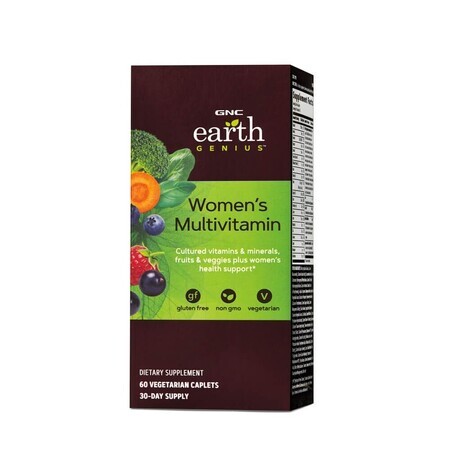 Earth Genius Women's Multivitamin (218721), 60 Vegetable Tablets, GNC