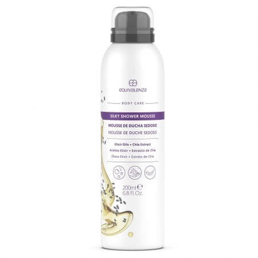 Silky Mousse doucheschuim met essentiële oliën, 200 ml, Equivalenza