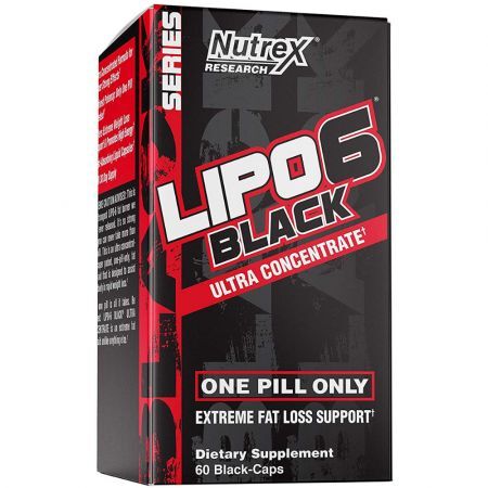 Lipo 6 Black Suplemento Ultra Concentrado Quemagrasas, 60 cápsulas, Nutrex