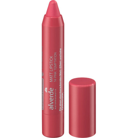 Alverde Naturkosmetik Rossetto Matt 14 Pink Temptation, 3,17 g