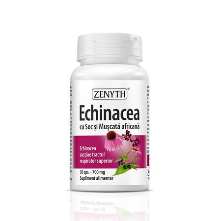 Equinácea con Saúco y Mosquera Africana 700mg, 30 cápsulas, Zenyth