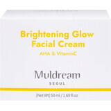 Muldream Crema Iluminadora para Niñas con AHA y Vitamina C, 50 ml