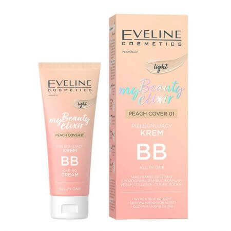 BB Cream My Beauty Elixir, Peach Cover 01, 30 ml, Eveline Cosmetics