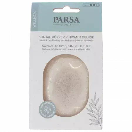 Esponja corporal Konjac Deluxe, 1 pieza, Parsa