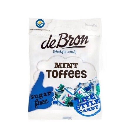 Caramelos blandos con sabor a menta, 90 g, Debron