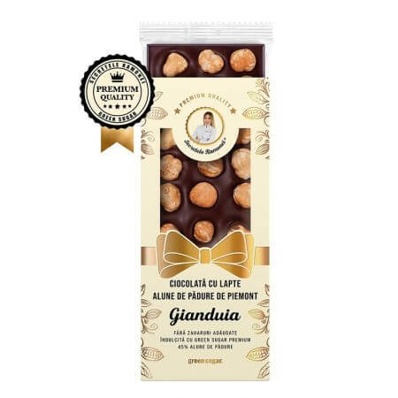 Chocolate con leche y avellanas Piamonte - Gianduia, 110 g, Remedia