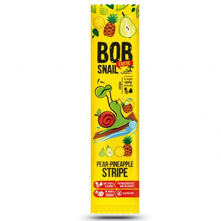 Tranches naturelles de poire et d'ananas, 14 g, Bob Snail