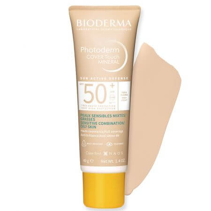 Bioderma Photoderm Fluido Cover Touch con SPF50+ muy ligero , 40 g