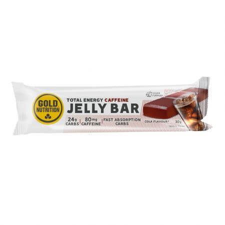 Barrita energética Jelly Bar sabor cola, 30 g, Gold Nutrition