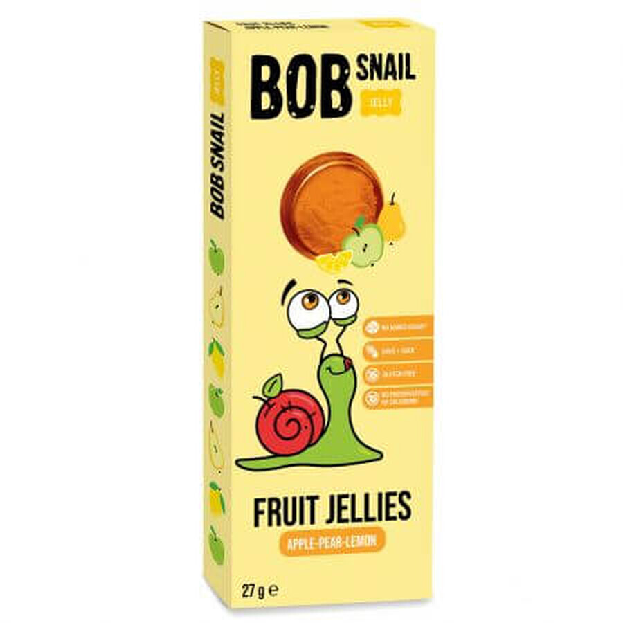 Natürliches Apfel-Birnen-Zitronen-Gelee, 27 g, Bob Snail