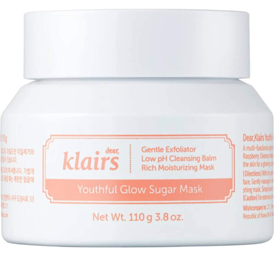 Mascarilla facial Youthful Glow Sugar, 110 g, Klairs