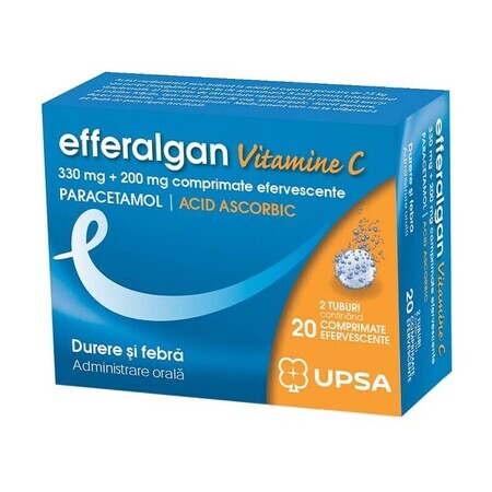 Efferalgan Vitamina C, 20 comprimidos, Bristol-Myers Squibb