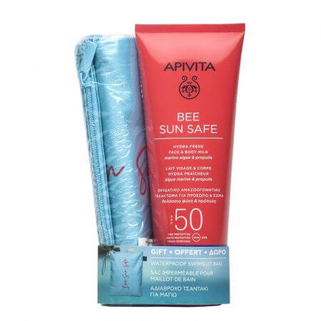 Bee Sun Safe Body Lotion SPF50 & wasserdichte Strandtasche, Apivita