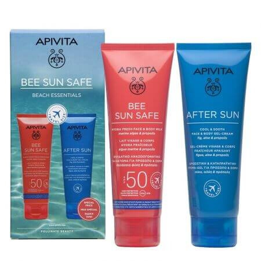 Bee Sun Safe Body Lotion SPF50 &amp; After Sun Cream-Gel, Apivita