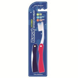 Folding toothbrush, Medium, 2 pieces, Banat