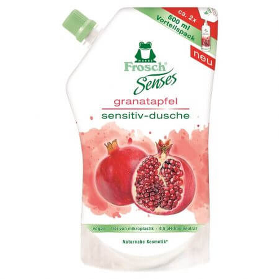 Recambio Gel de ducha con extracto de granada, 500 ml, Frosch