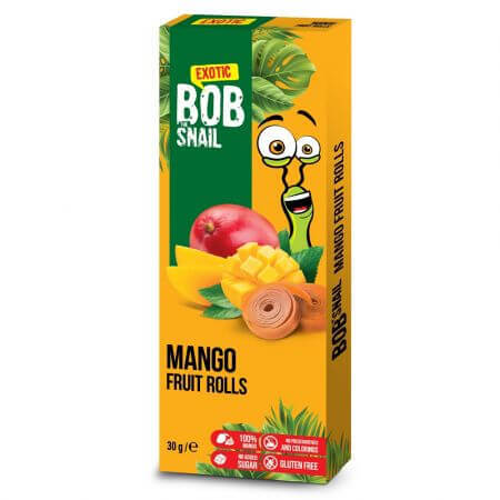 Rollo de mango natural, 30 g, Bob Snail