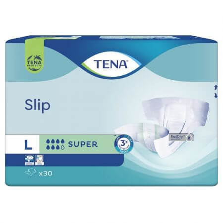 Pannolini per adulti Slip Super, Large, 30 pezzi, Tena