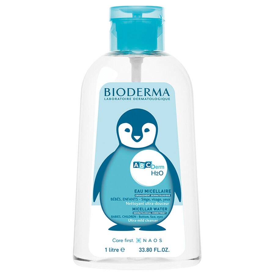 Bioderma ABCDerm H2O Reverse Pump Micellar Solution, 1000 ml