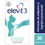 Elevit 3, Multivitaminen voor postnatale periode en borstvoedingsperiode, 30 capsules