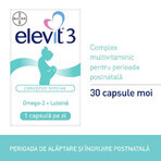 Elevit 3, Multivitaminici per il periodo postpartum e allattamento, 30 capsule, Bayer