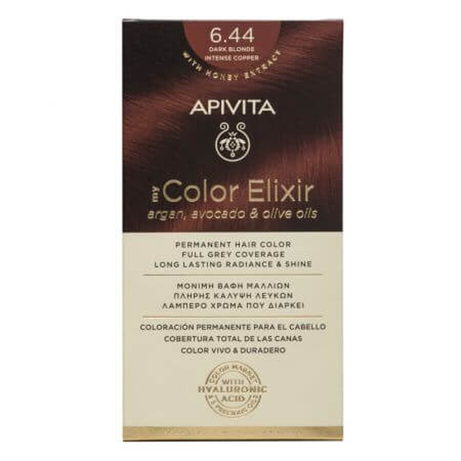 Haarverf My Color Elixir Donker Blond Intense Koper 6.44, 155 ml, Apivita