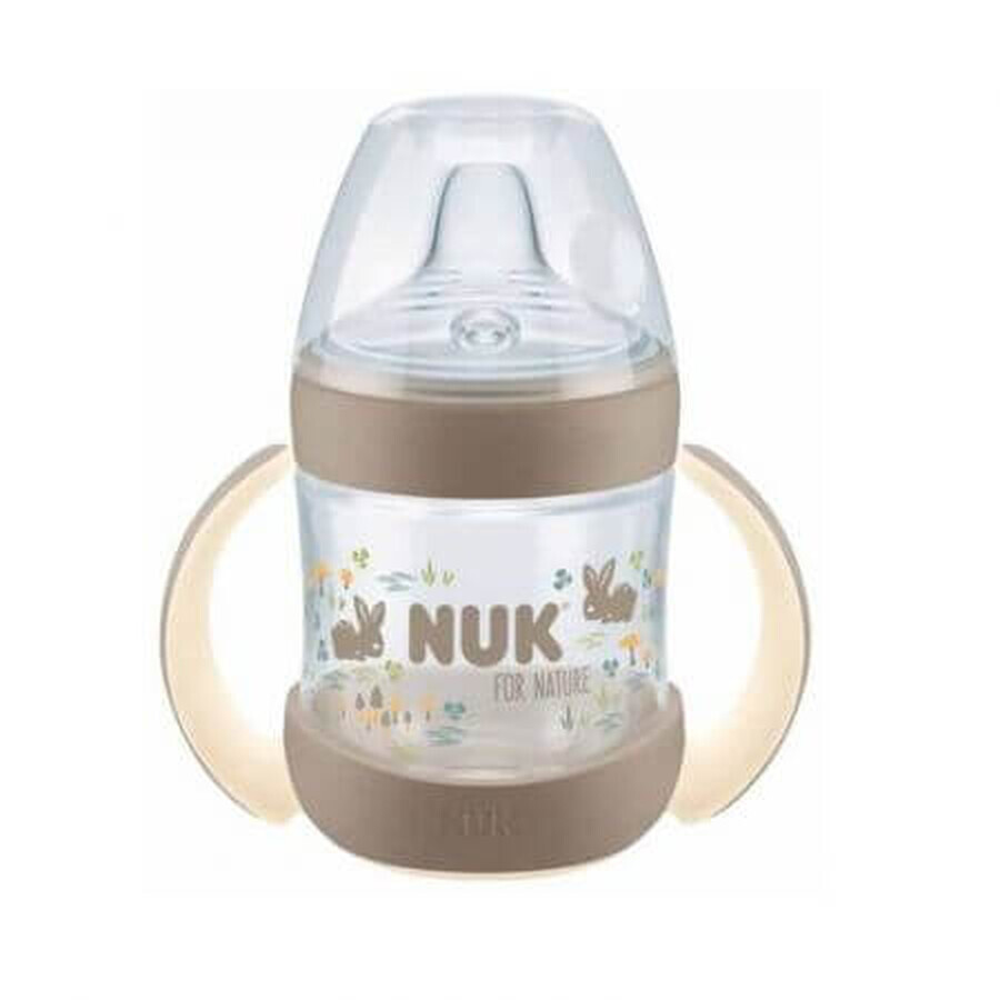 Learner Nature Sense bottle avec bec verseur, capacité 150 ml, Crem, Nuk