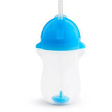 Vaso con pajita flexible Any Angle Click Lock, +12 meses, Azul, 296 ml, Munchkin