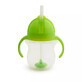 Taza con pajita flexible y asas Any Angle Click Lock, +6 meses, Verde, 207 ml, Munchkin