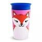 Vaso entrenador Miracle 360 Wildlove, +12 meses, Red Fox, 266 ml, Munchkin